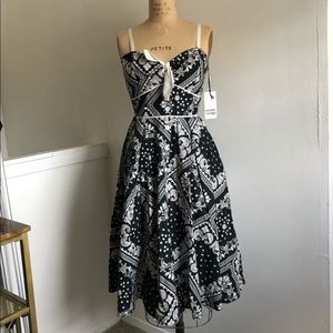 NWT Unique Vintage Bandana Rockie Swing Dress